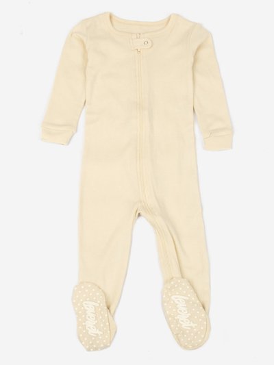 Leveret Solid Color Neutral Footed Pajamas product