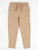 Solid Neutral Color Drawstring Pants - Beige