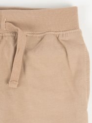 Solid Neutral Color Drawstring Pants