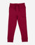 Solid Neutral Color Drawstring Pants - Maroon