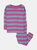Striped Cotton Pajamas - Purple Denim