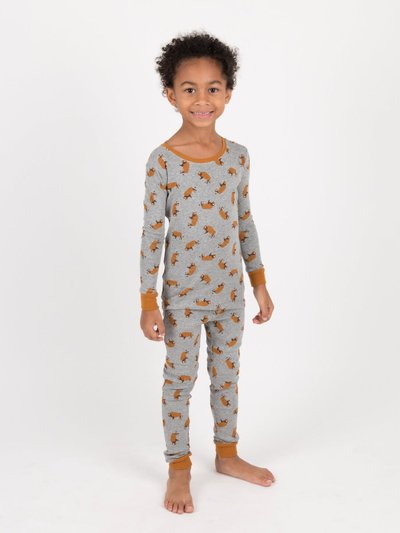 Leveret Wild Animals Cotton Pajamas product