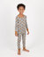 Wild Animals Cotton Pajamas - Bison-grey