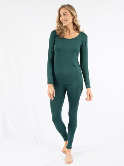 Leveret Womens Boho Solid Color Thermal Pajamas product