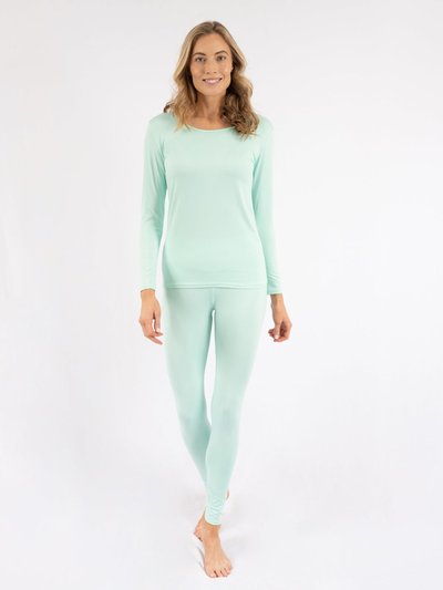 Leveret Womens Classic Solid Color Thermal Pajamas product