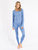 Womens Classic Solid Color Thermal Pajamas