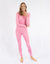 Womens Classic Solid Color Thermal Pajamas