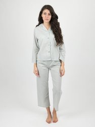Womens Clearance Classic Button Down Pajamas - Pink