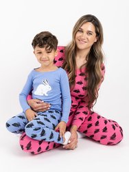 Womens Cotton Bunny Pajamas