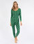Womens Cotton Bunny Pajamas - Bunny-Green