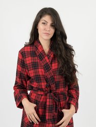 Womens Flannel Robe