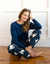 Womens Fleece Animal Set - Polar Bear Navy