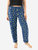 Women's Fleece Moon Pants - Moon-Star-Navy