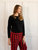 Womens Fleece Plaid Set - Red-black