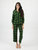 Women's Green & Black Plaid Flannel Pajamas - Green-Black