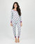 Womens Light Pink Horses Pajamas - Unicorn-Aqua