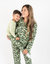 Womens Loose Fit Camouflage Print Pajamas - Camo Green