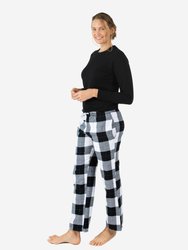 Womens Print Flannel Pajama Sets