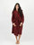 Women's Red & Black Plaid Fleece Robe - Red-Black