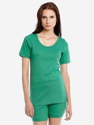 Womens Short Pajamas - Green