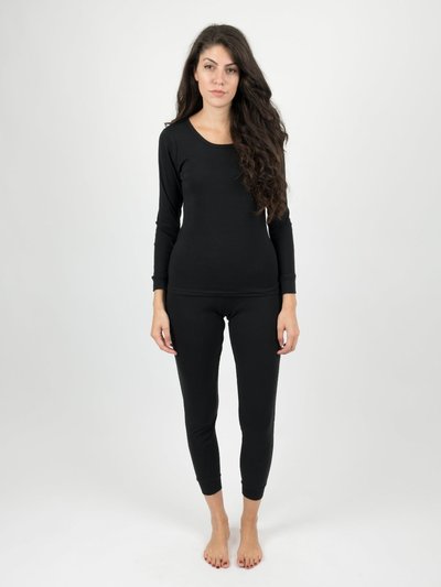 Leveret Women's Solid Black Pajamas product