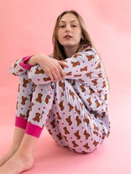 Womens Two Piece Animal Pajamas