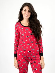 Womens Two Piece Animal Pajamas
