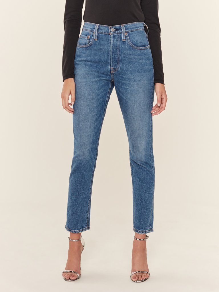 501 High Rise Ankle Cut Skinny Jeans