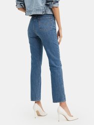 501 Original Fit High Rise Ankle Cut Straight Jeans