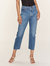 Wedgie High Rise Cropped Straight Fit Jeans