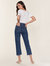 Wedgie High Rise Cropped Straight Fit Jeans