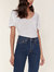 Wedgie High Rise Cropped Straight Fit Jeans