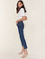 Wedgie High Rise Cropped Straight Fit Jeans