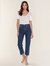 Wedgie High Rise Cropped Straight Fit Jeans