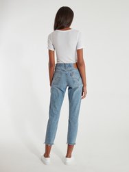 Wedgie High Rise Cropped Straight Fit Jeans