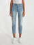 Wedgie High Rise Cropped Straight Fit Jeans