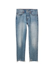 Wedgie High Rise Cropped Straight Fit Jeans