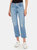 Wedgie High Rise Cropped Straight Fit Jeans - Tango Blue