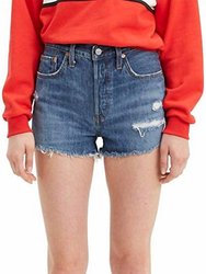 Women 501 Original Denim Shorts Sansome Muse Shorts - Blue