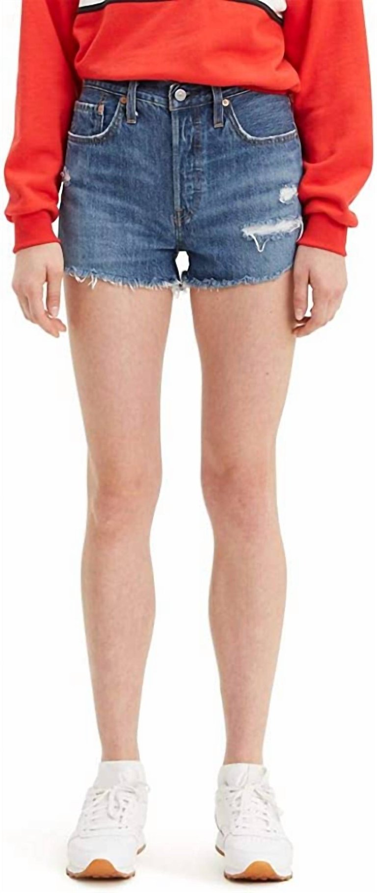 Women 501 Original Denim Shorts Sansome Muse Shorts - Blue