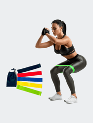 5 Pack Durable Resistance Bands For Glute Workouts - Strength Resistance Bands