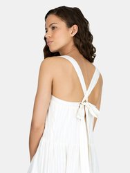 First Light Dress - Natural/White Stripe