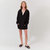 Abby Windbreaker Hoodie Dress - Black - Lezat