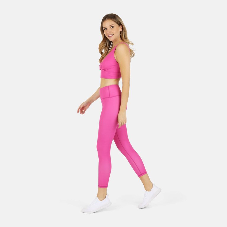 Ada Organic Cotton 7/8 Legging - Pink Aster