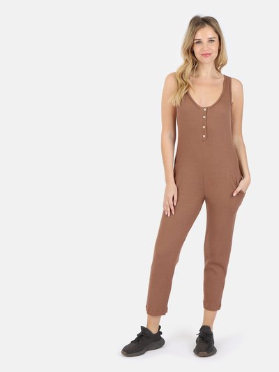 Lezat Costa Organic Cotton Waffle Thermal Pocketed Jumpsuit product