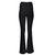 Dana Cotton Split Front Hem Pant - Black