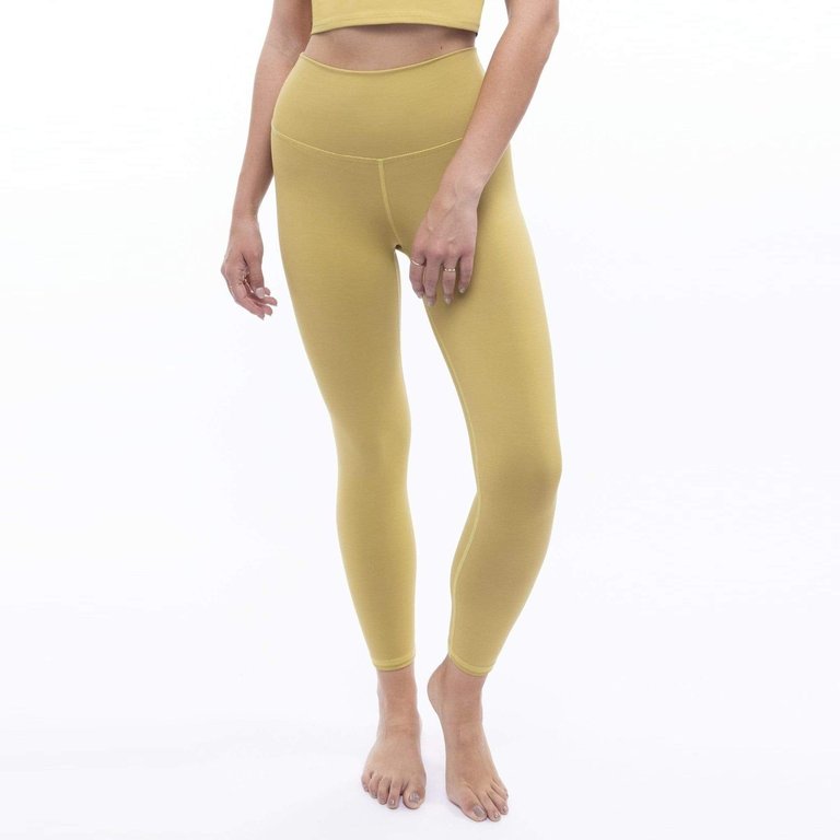 Elevate 7/8 High Waisted Legging - Flax - Flax