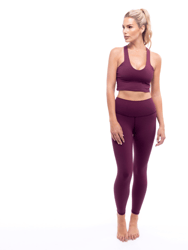 Elevate 7/8 High Waisted Legging - Sangria