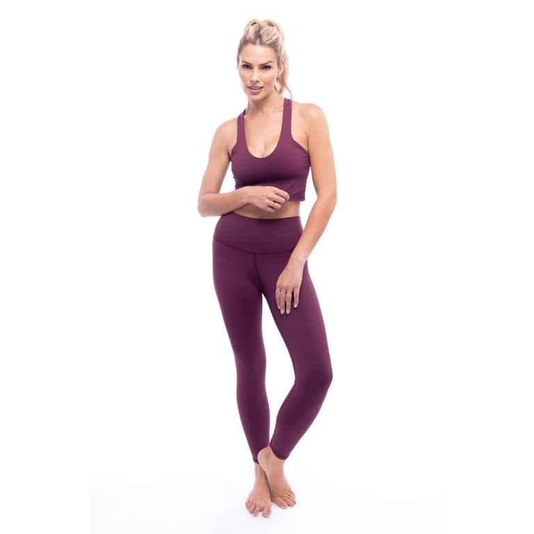 Elevate Bra Tank - Sangria - Sangria