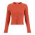 Fiona Organic Cotton Waffle Thermal Pullover Top - Brick - Brick